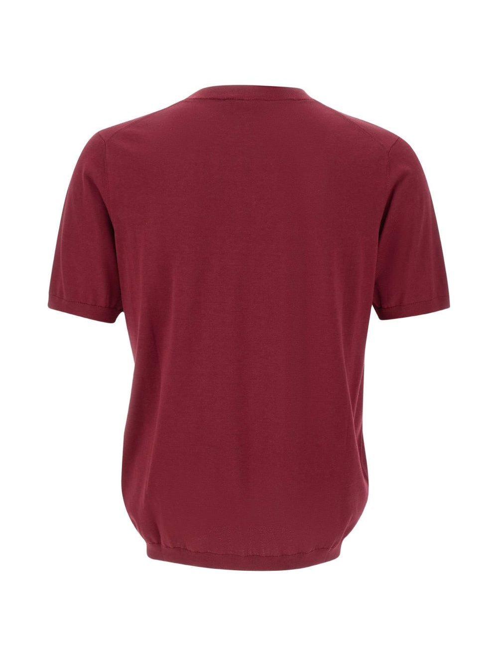 T-shirt a girocollo in bordeaux Kangra - uomo 