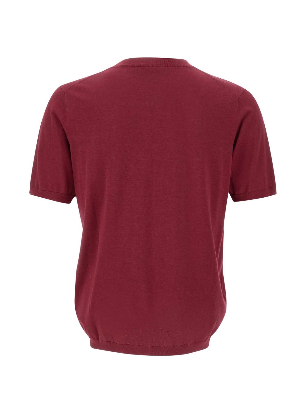 T-shirt a girocollo in bordeaux Kangra - uomo 