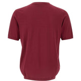 T-shirt a girocollo in bordeaux Kangra - uomo 