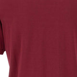 T-shirt a girocollo in bordeaux Kangra - uomo 