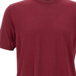 T-shirt a girocollo in bordeaux Kangra - uomo 