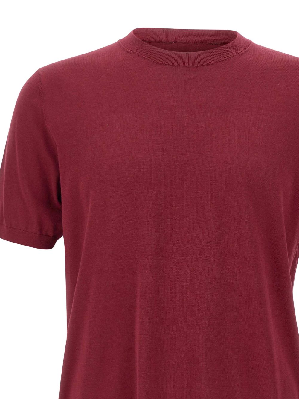 T-shirt a girocollo in bordeaux Kangra - uomo 