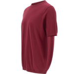 T-shirt a girocollo in bordeaux Kangra - uomo 