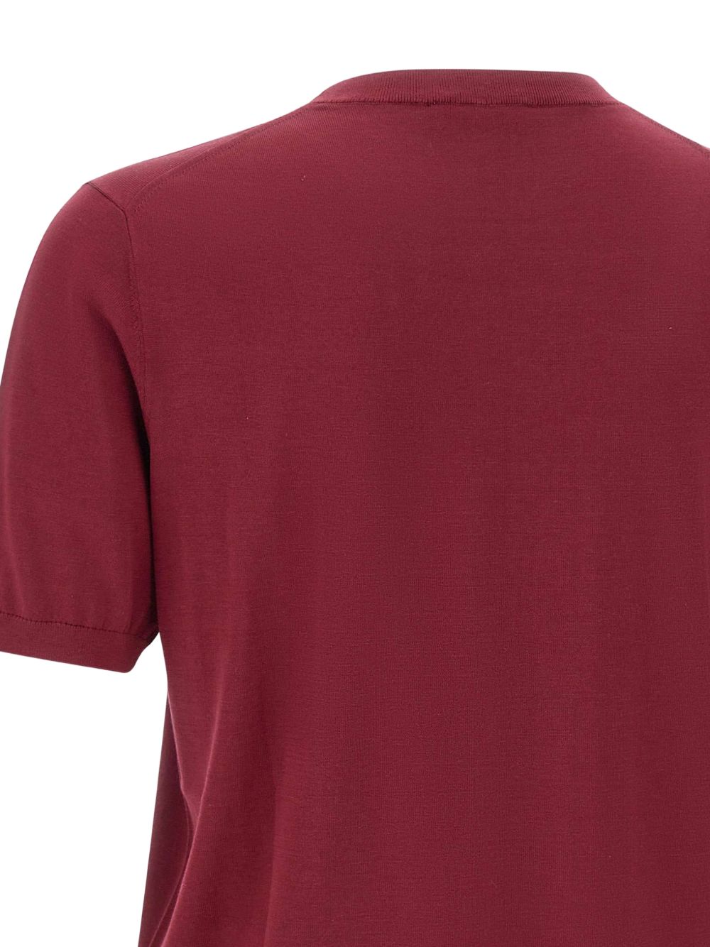 T-shirt a girocollo in bordeaux Kangra - uomo 
