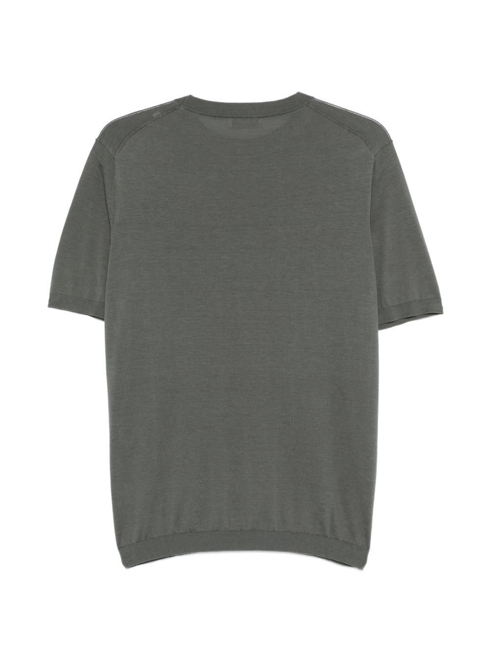 T-shirt a maniche corte con scollo rotondo in verde Kangra - uomo 