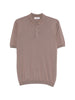 Men's Kangra ribbed polo shirt in beige