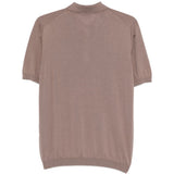 Polo a coste in beige Kangra - uomo 