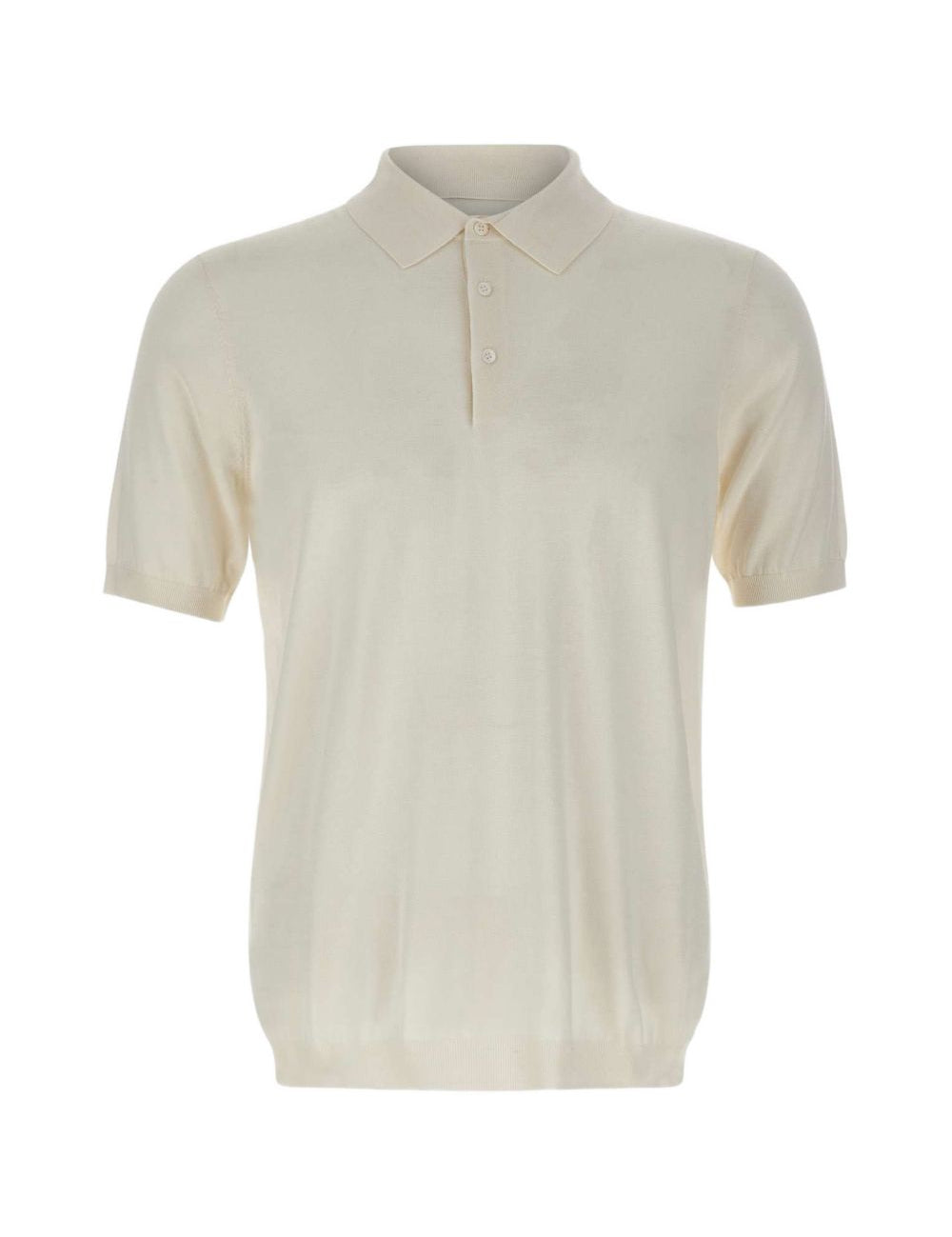 Polo a coste in bianco Kangra - uomo 