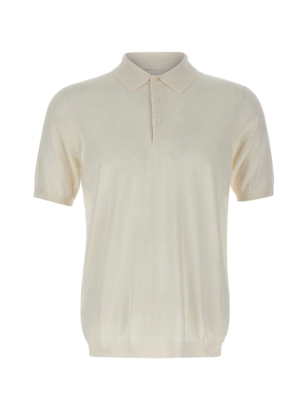 Polo a coste in bianco Kangra - uomo 