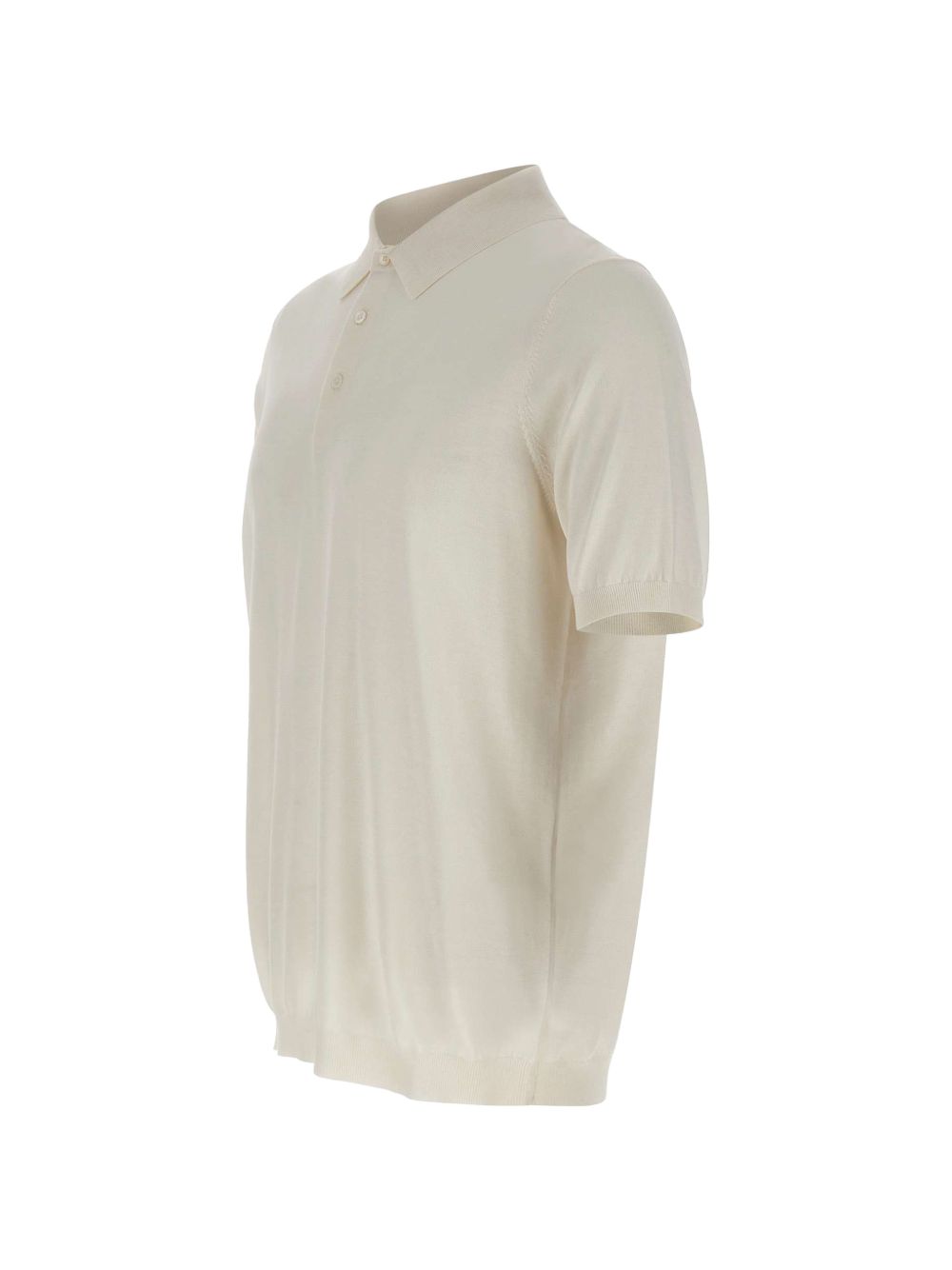 Polo a coste in bianco Kangra - uomo 