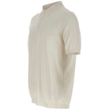 Polo a coste in bianco Kangra - uomo 