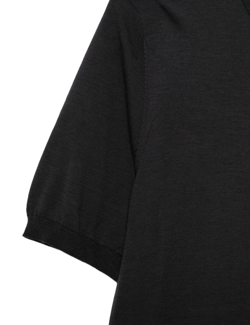 Polo a maniche corte in nero Kangra - uomo 
