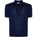 Polo con bottoni in blu Kangra - uomo 