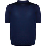 Polo con bottoni in blu Kangra - uomo 