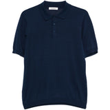 Polo a maniche corte in blu Kangra - uomo 