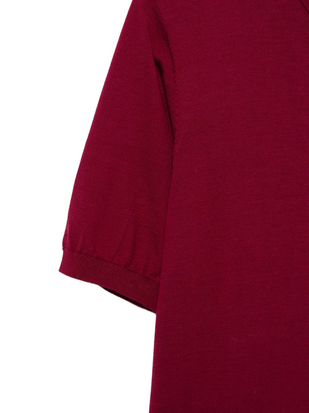 Polo a maniche corte in rosso Kangra - uomo 