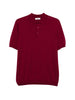 Men's short-sleeved polo shirt in Kangra red