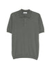 Kangra ribbed polo shirt in green - men's