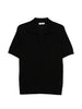 Men's Kangra ribbed polo neck T-shirt in black