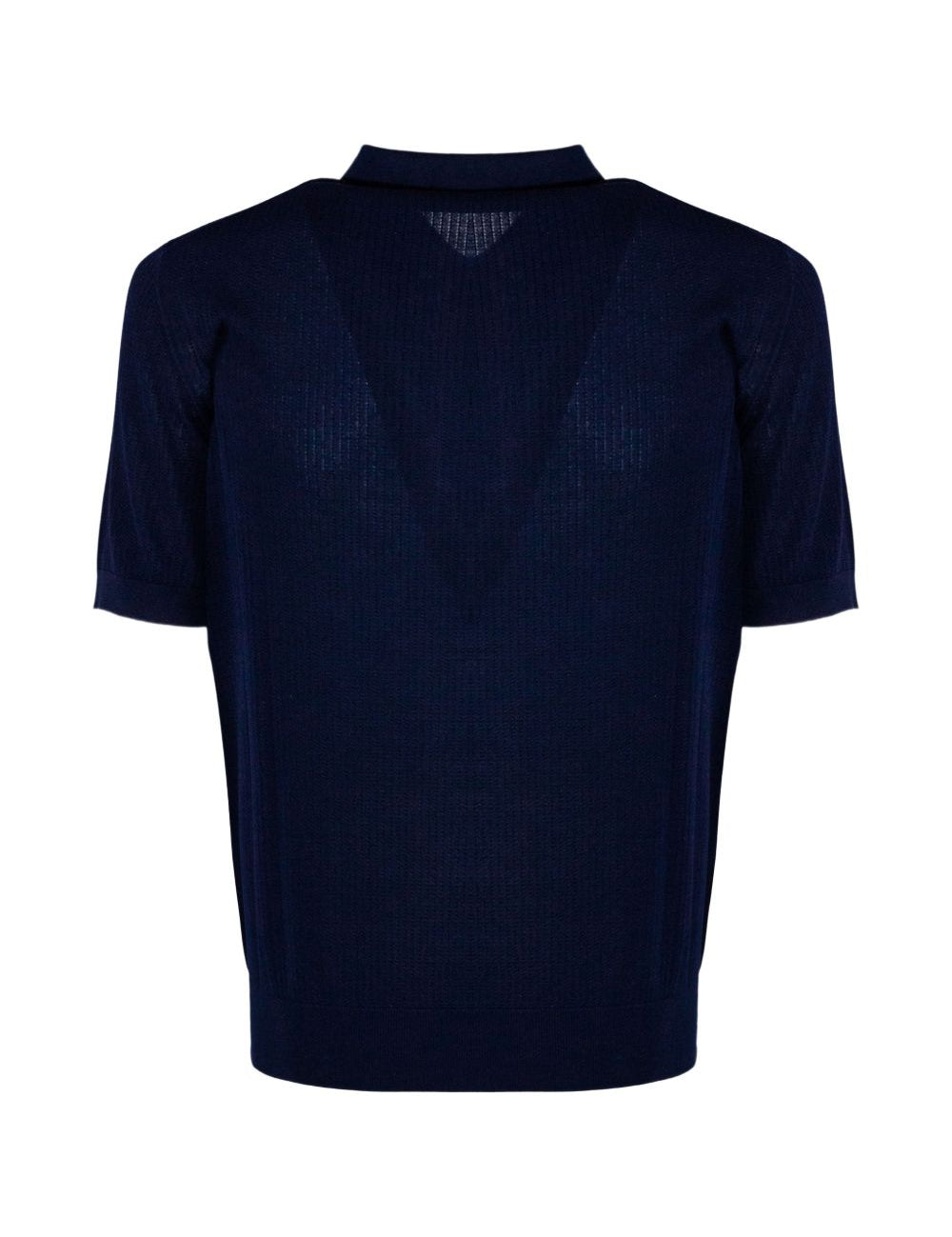 Polo con zip in blu Kangra - uomo 