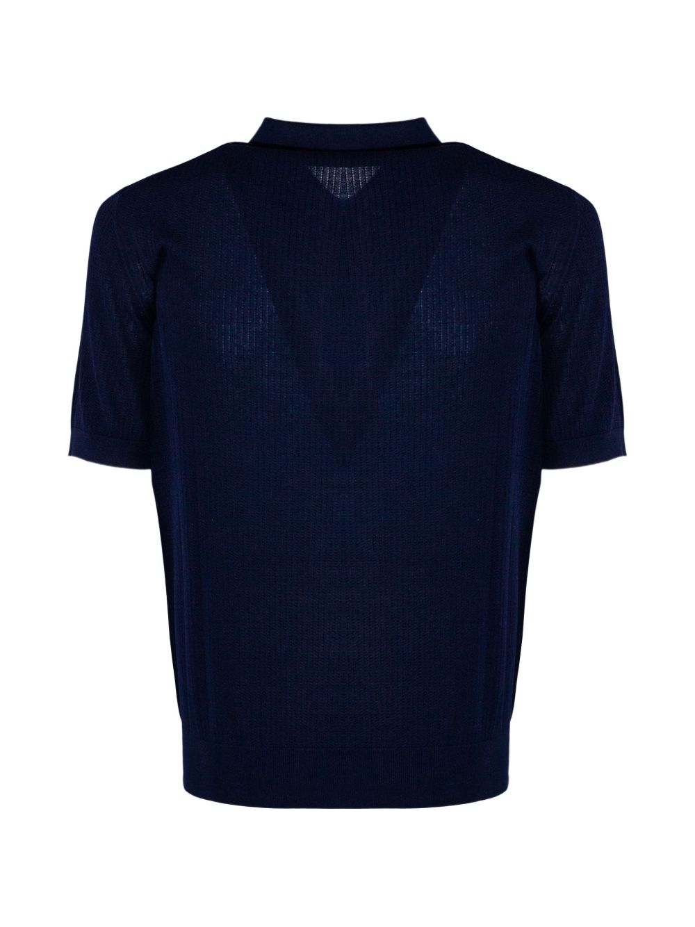 Polo con zip in blu Kangra - uomo 