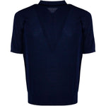 Polo con zip in blu Kangra - uomo 