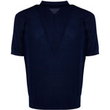 Polo con zip in blu Kangra - uomo 