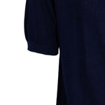 Polo con zip in blu Kangra - uomo 