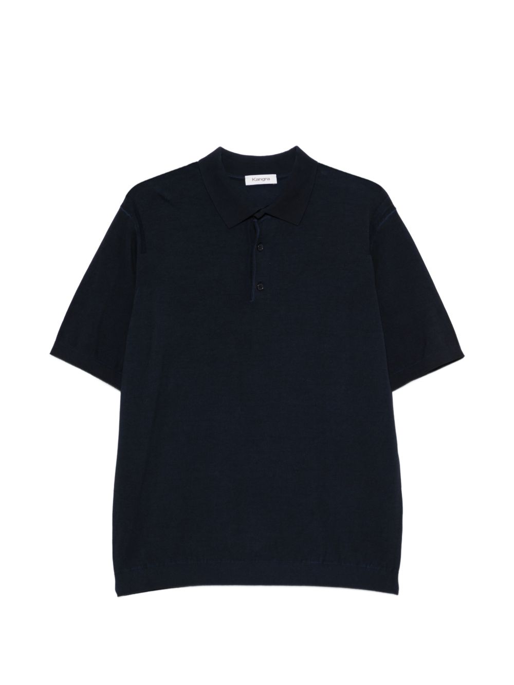 Polo con mezzo bottone in blu Kangra - uomo 