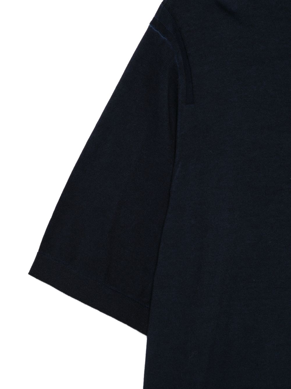 Polo con mezzo bottone in blu Kangra - uomo 