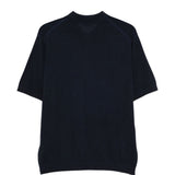 Polo con mezzo bottone in blu Kangra - uomo 