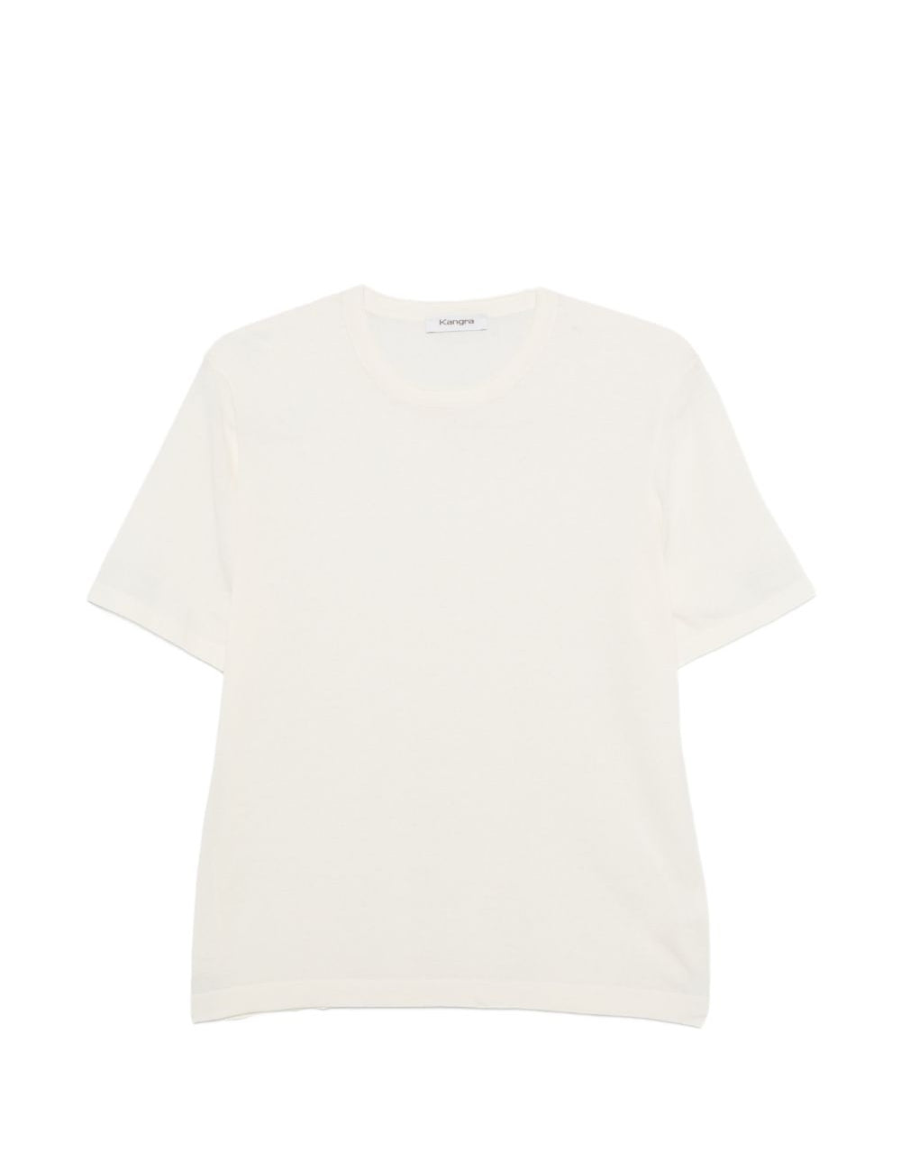 T-shirt girocollo in bianco Kangra - uomo 