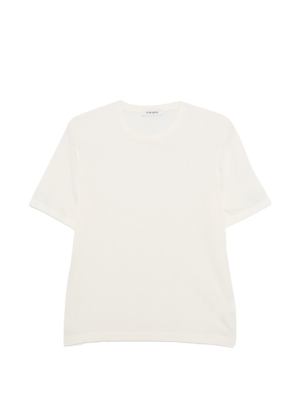 T-shirt girocollo in bianco Kangra - uomo 