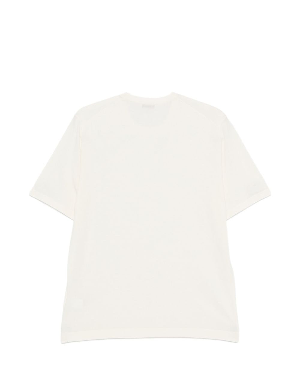 T-shirt girocollo in bianco Kangra - uomo 