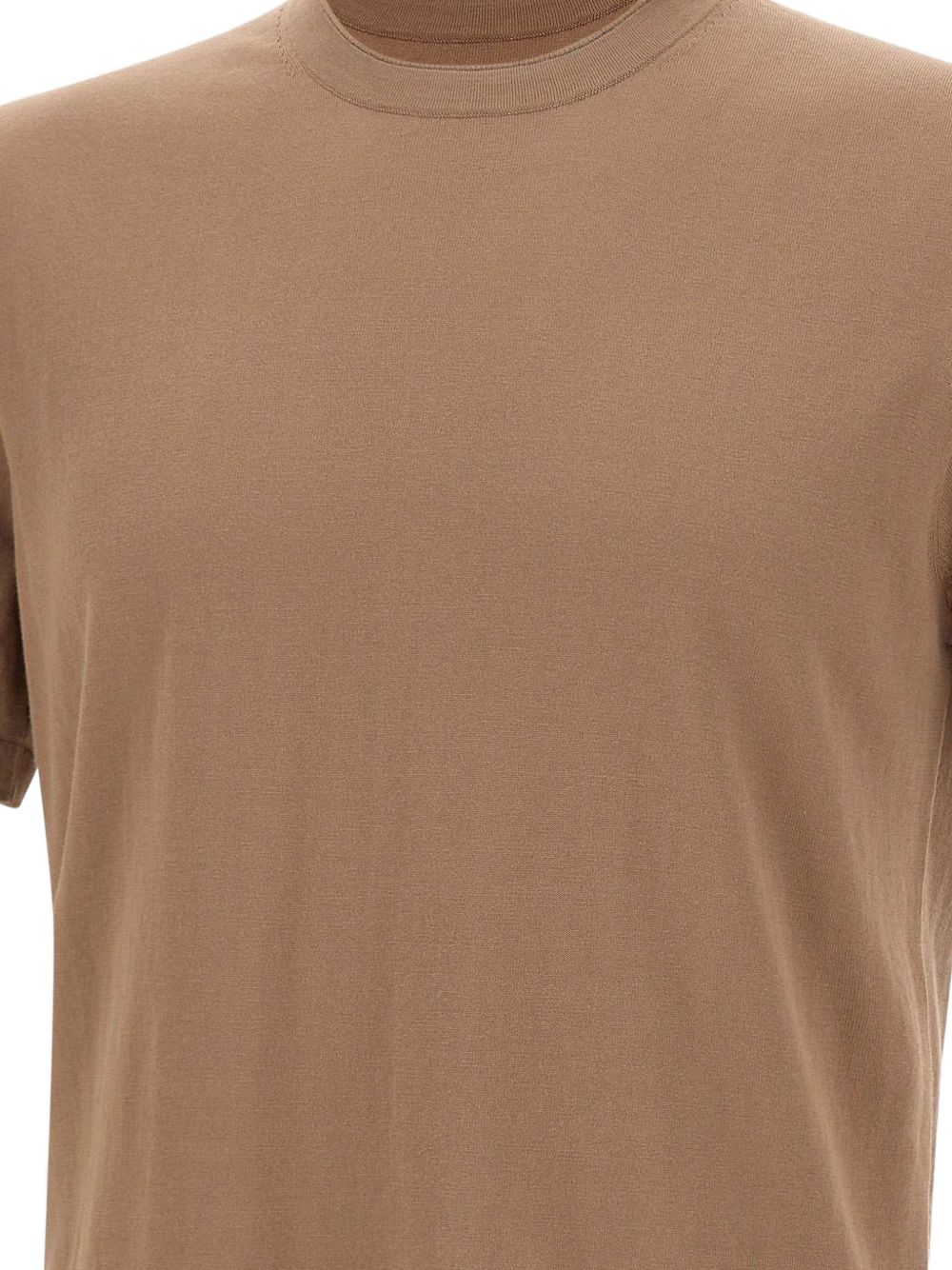T-shirt girocollo in beige Kangra - uomo 