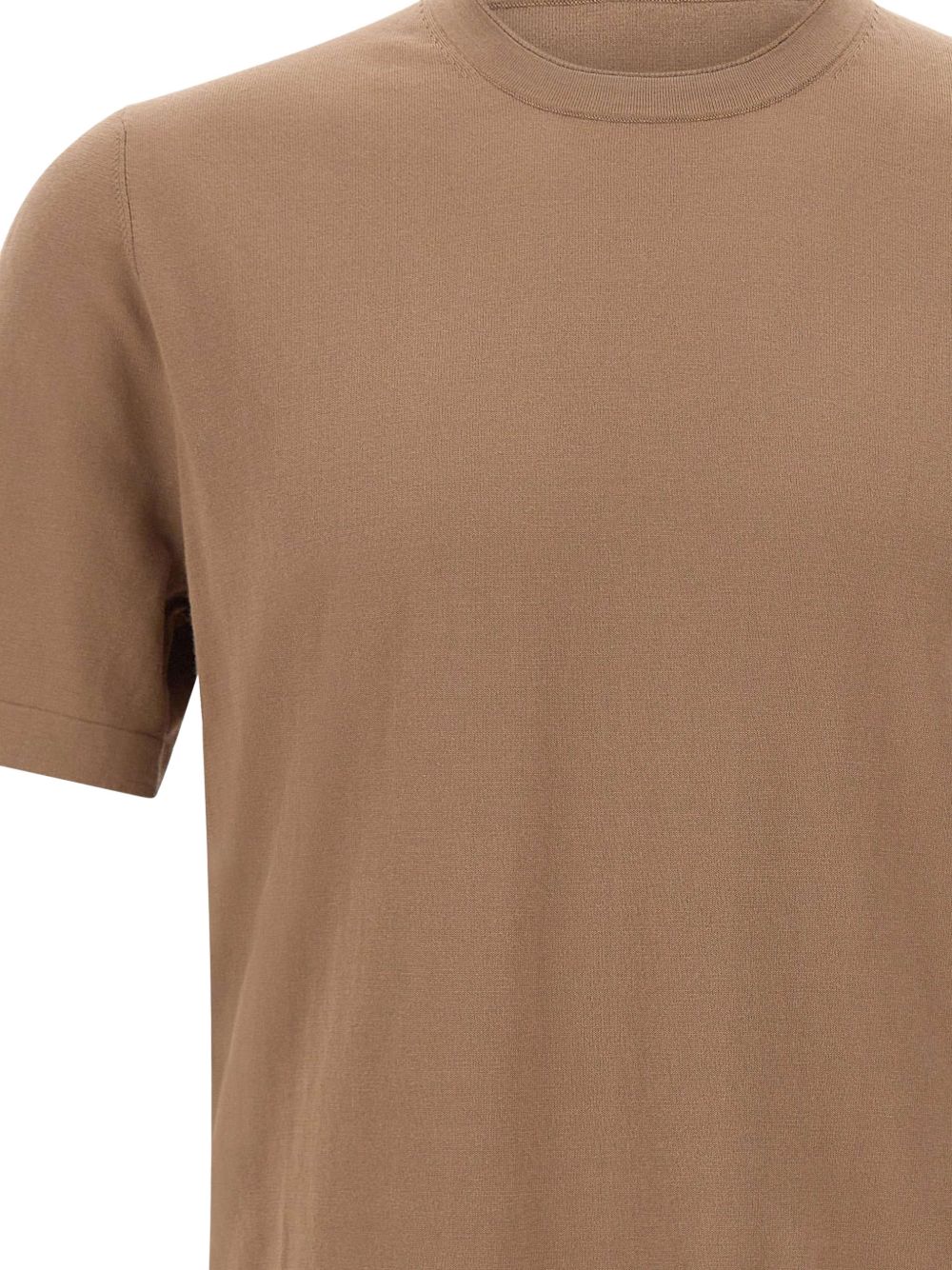 T-shirt girocollo in beige Kangra - uomo 