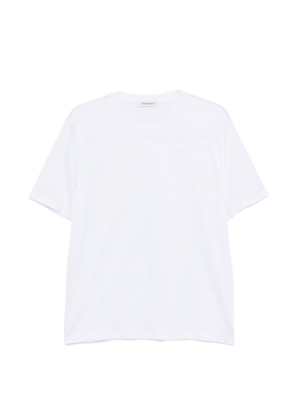 T-shirt girocollo in bianco Kangra - uomo 