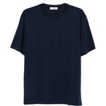 T-shirt girocollo in blu Kangra - uomo 