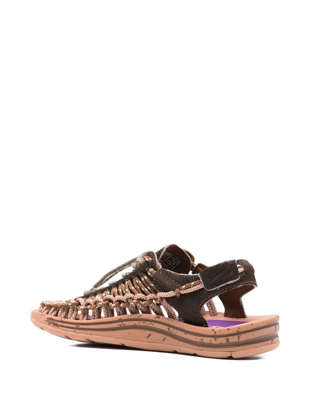 Sandali intrecciati uneek lea in marrone Keen - unisex 