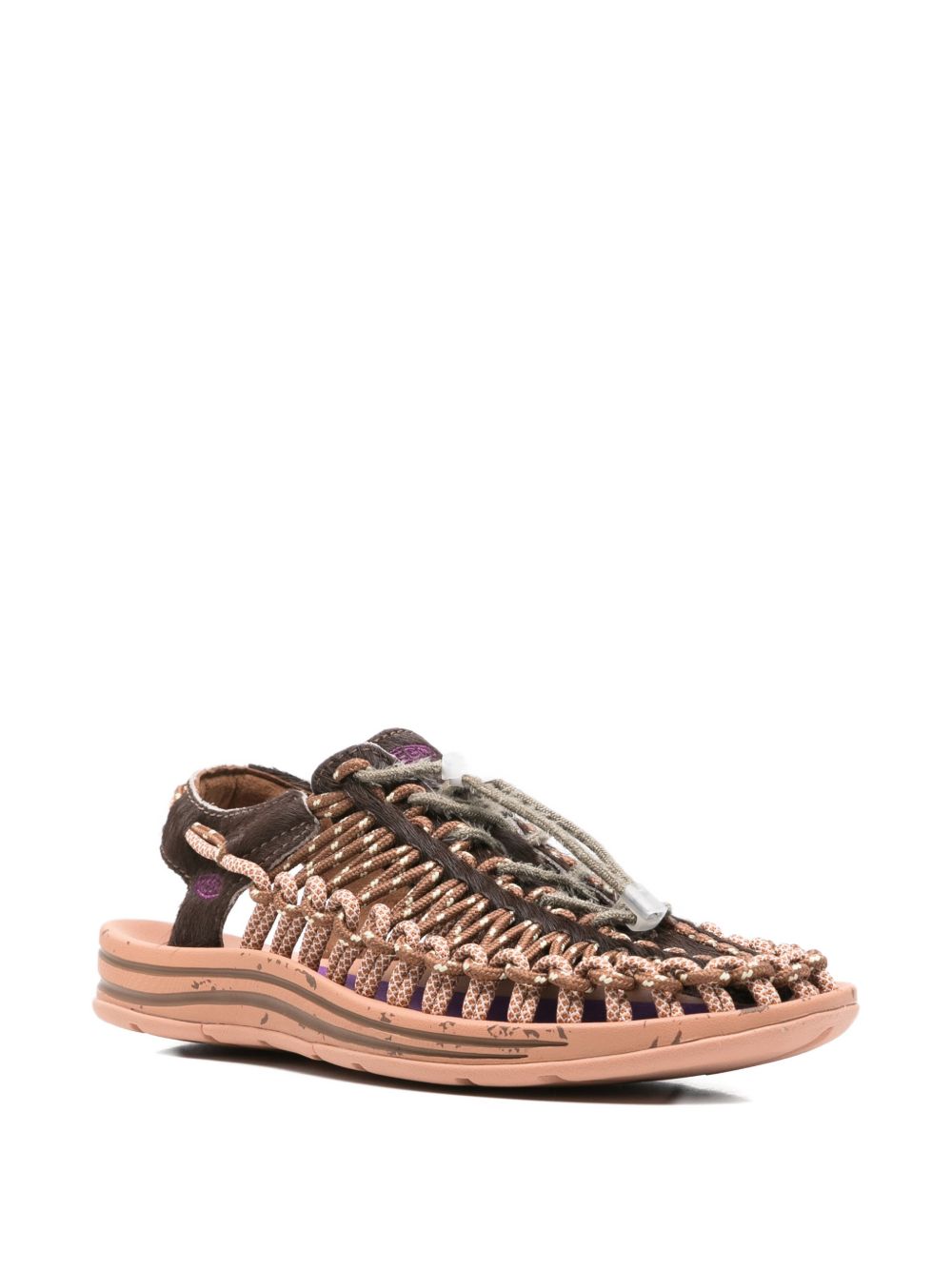 Sandali intrecciati uneek lea in marrone Keen - unisex 