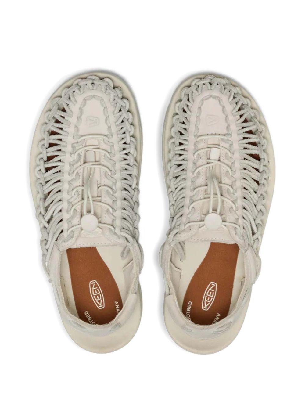 Sandali intrecciati in pelle beige uneek Keen - unisex 