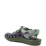 Sandali uneek con cordino intrecciato in verde Keen - unisex 