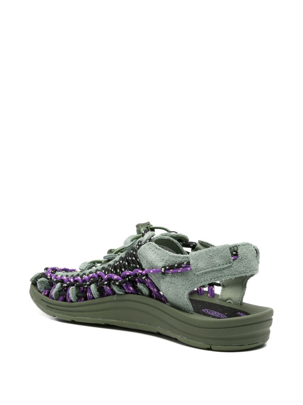 Sandali uneek con cordino intrecciato in verde Keen - unisex 