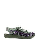 Sandali uneek con cordino intrecciato in verde Keen - unisex 