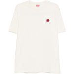 T-shirt con applicazione in bianco Kenzo - uomo 