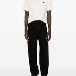 T-shirt con applicazione in bianco Kenzo - uomo 