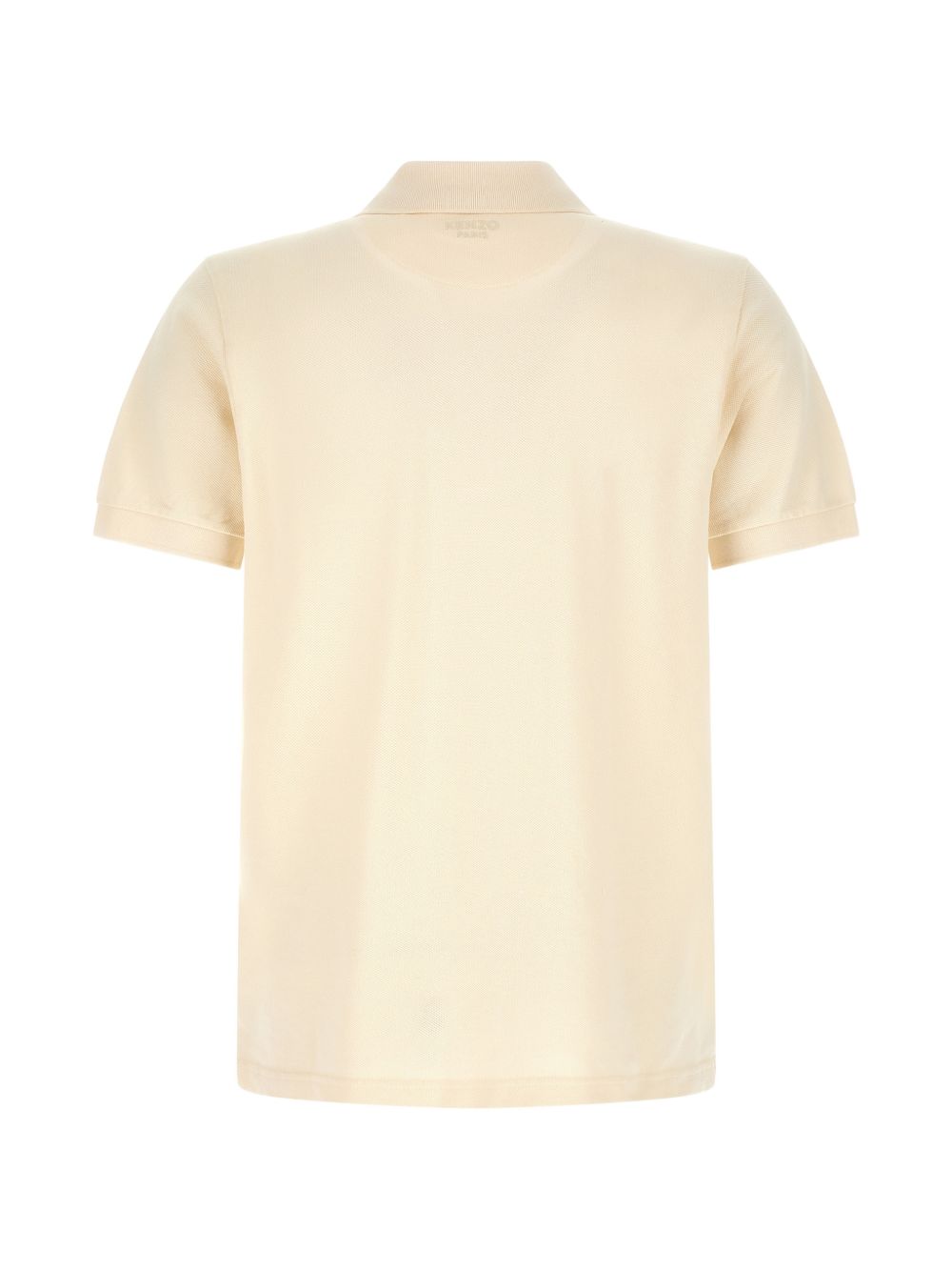 Polo con logo e toppa a fiore boke e ricamo in beige Kenzo - uomo 