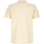 Polo con logo e toppa a fiore boke e ricamo in beige Kenzo - uomo 