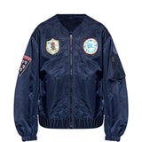 Bomber con applicazioni logo in blu Kenzo - uomo 