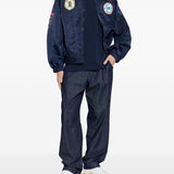 Bomber con applicazioni logo in blu Kenzo - uomo 